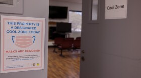 A cool zone at the Spring Valley Community Center. July 28, 2021