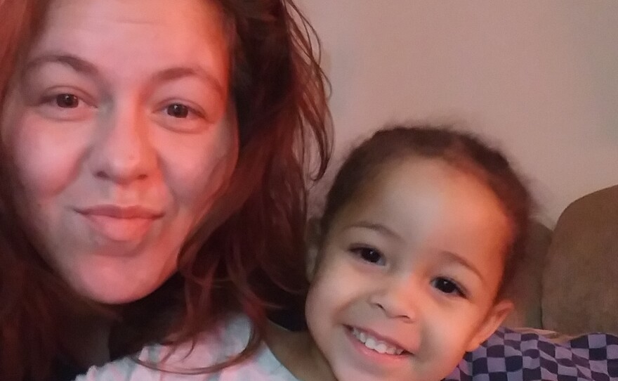 Katherine Patterson, a single mother with a 3-year-old son, who lives in Kenner, La. She lost her job last March and has had trouble since paying rent.