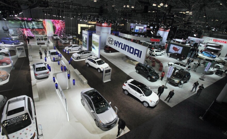 The auto show is the last big showcase of new cars as the industry moves into its summer selling season.