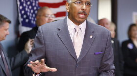 Republican National Committee Chairman Michael Steele speaks at the GOP headquarters in Colorado on July 8. As the RNC cuts funds for a critical program of voter mobilization, independent groups are stepping in.
