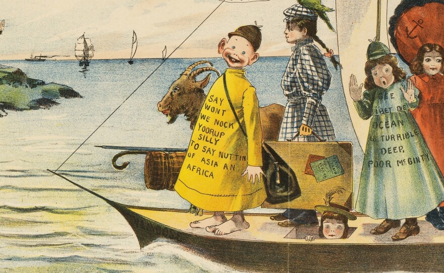 Richard F. Outcault's goofy, nightshirt-wearing, smart-alecky tyke became the breakout star of the newspaper strip <em>Hogan's Alley</em>, which debuted in 1895.
