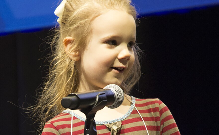 Edith Fuller, 5, outlasted much older competitors in a regional spelling bee, earning a spot in the Scripps National Spelling Bee in May.