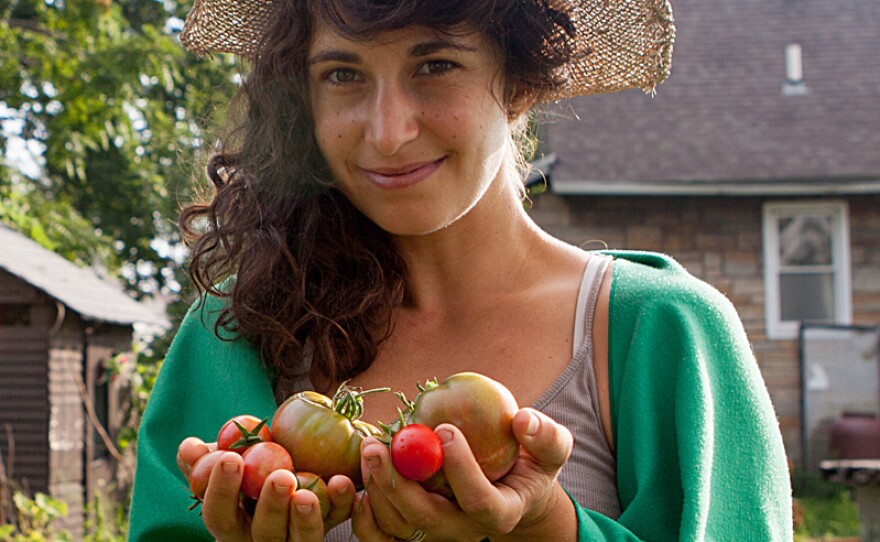 Artist and urban farmer Kate Daughdrill