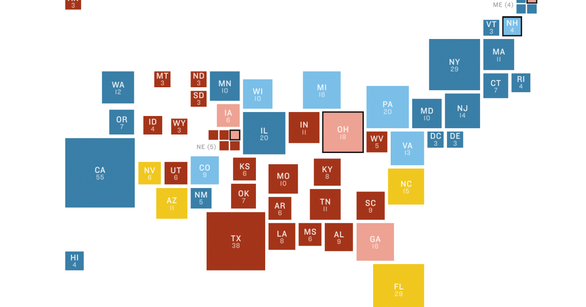 NPR Battleground Map Clinton Tide Rises Again KPBS Public Media