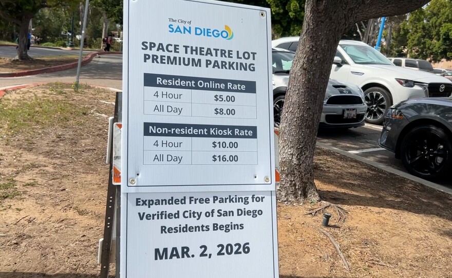 Changes to the paid parking policies in Balboa Park changed for city residents on March 2, March 6, 2026