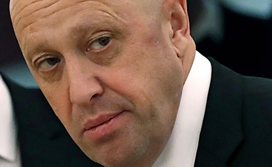 Russian businessman Yevgeny Prigozhin is shown prior to a meeting of Russian President Vladimir Putin and Chinese President Xi Jinping in the Kremlin in Moscow, Russia, on Tuesday, July 4, 2017. Prigozhin, an entrepreneur known as "Putin's chef" because of his catering contracts with the Kremlin, has admitted he interfered in U.S. elections and says he will continue to do so.