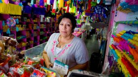 Ernestina Diaz has lived in the United States for 34 years and is studying to take the citizenship test. She hopes to be able to vote by November.