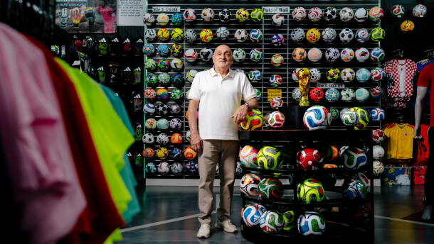Waad Sana was inspired to open Soccer World in 1986 after seeing the Iraqi national team play in that year's World Cup. 40 years later, Iraq is back in the tournament and Sana is getting around 100 calls each day from fans looking for Iraq national team jerseys.