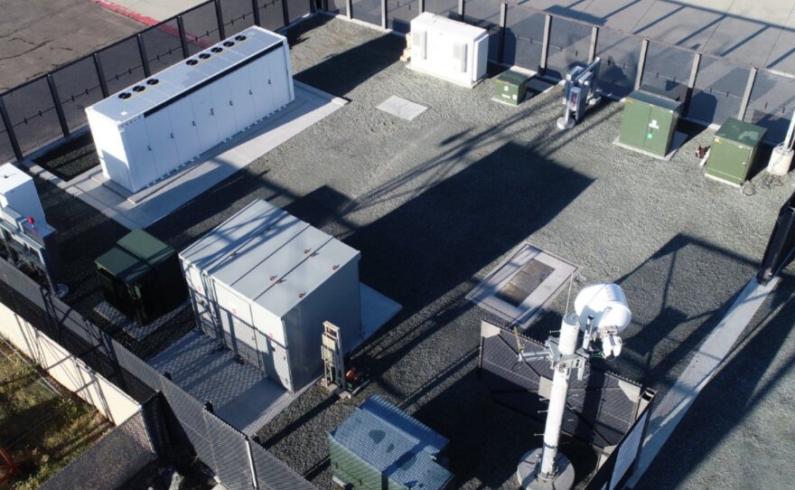 The Ramona microgrid, seen here in an undated photo, is intended to keep Ramona Air Attack Base powered during shutoff and other emergencies.