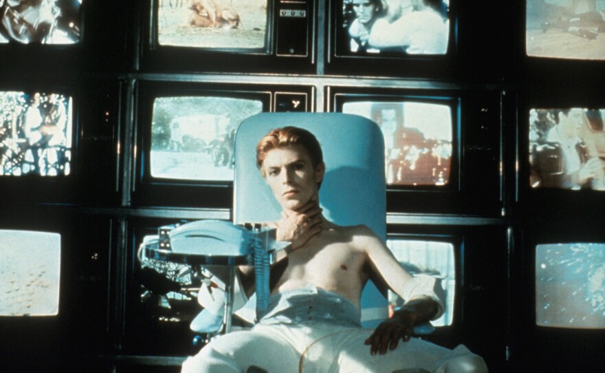 David Bowie as the alien Thomas Newton in "The Man Who Fell to Earth."
