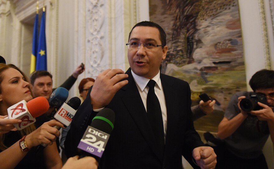 Romania's Prime Minister Victor Ponta is resigning, after thousands of protesters called for him to step down Tuesday. Ponta is also facing corruption charges.