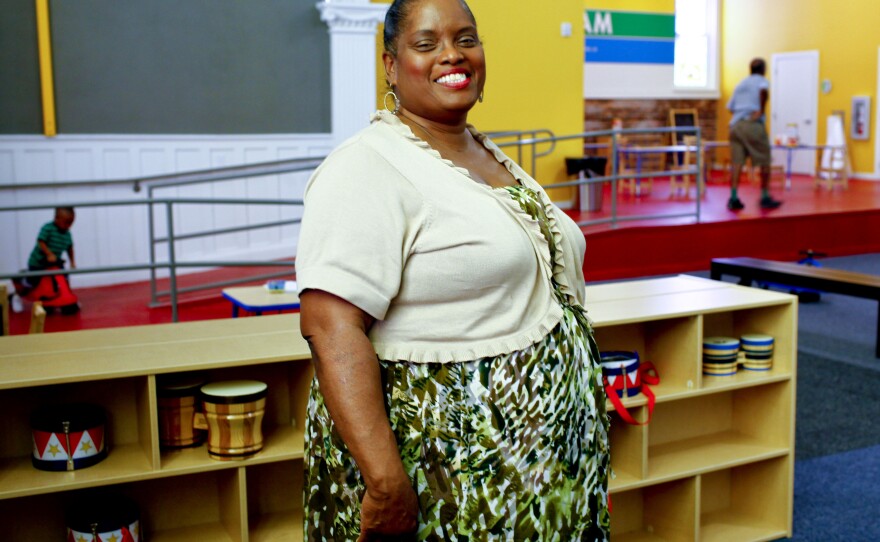 Joselyn Walker-Saffore is an Obama supporter but says the middle class has been suffering. She attended St. Paul's for decades before it was converted into a community center.