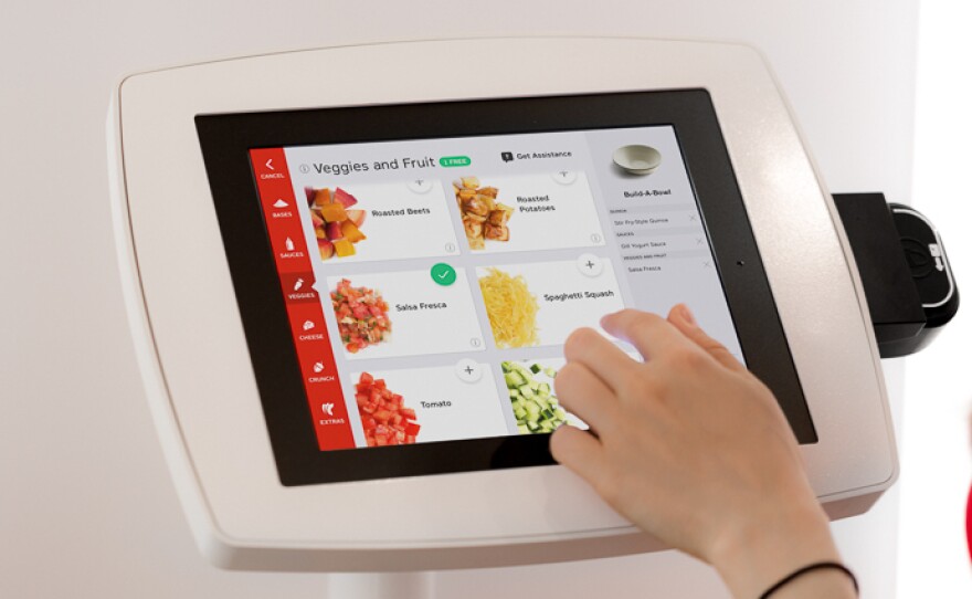 Eatsa's virtual cashier takes customers' orders and remembers them on return visits.