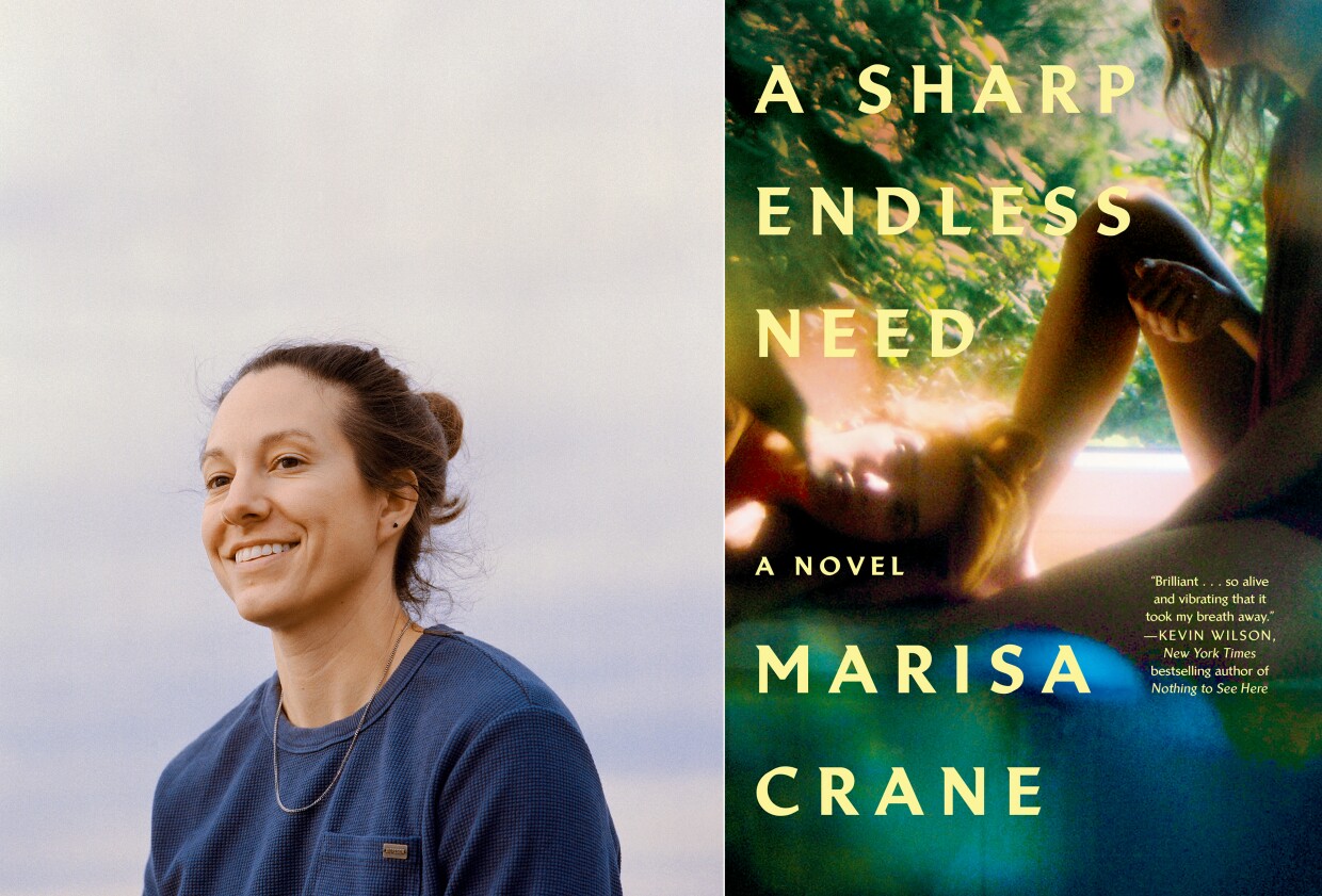 Author Mac Crane is shown next to the book cover for "A Sharp Endless Need."