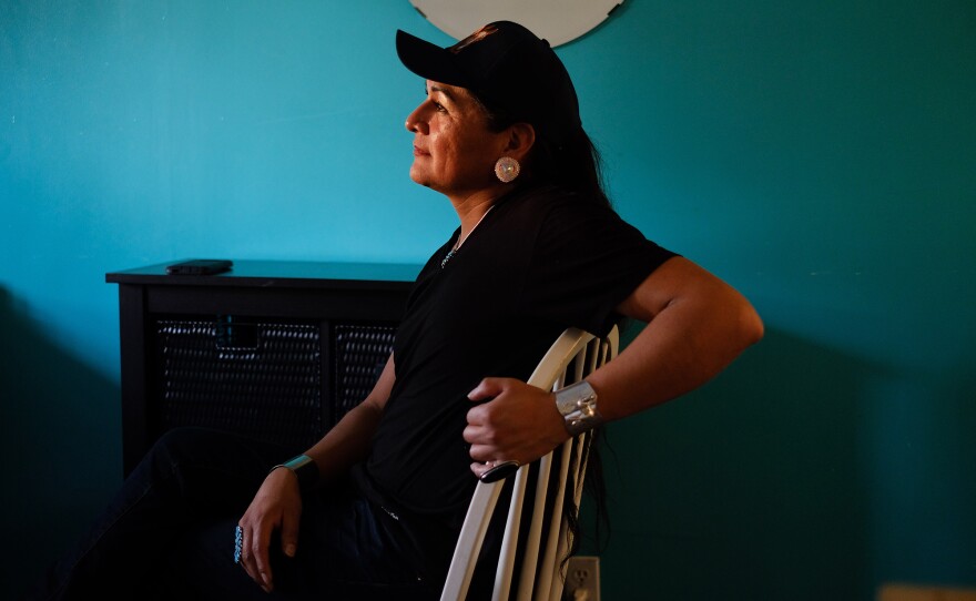 "In the Navajo culture, it's a matriarchal society. And with the matriarch, which is my grandmother, once she passes, the next holder is a two-spirit individual; it's usually a male/female, an individual like me," says Travis Goldtooth, who is part of the Navajo Nation. Goldtooth's two-spirit drag name is Buffalo Barbie. Photographer Matika Wilbur says she was moved by Goldtooth's "loving nature."