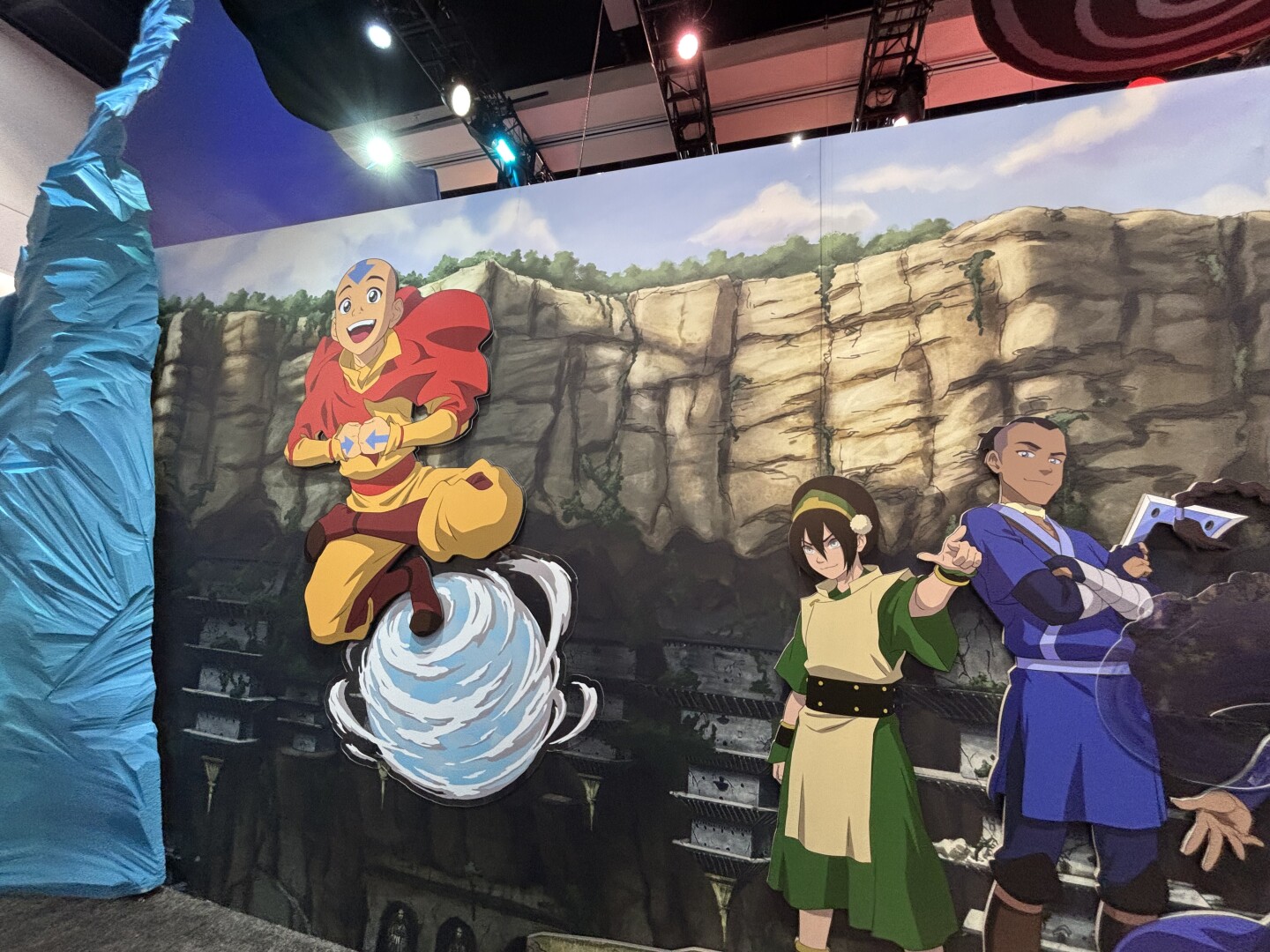 Nickelodeon's booth offers a space for attendees to take photos with their favorite animated characters at Comic-Con on July 24, 2025.