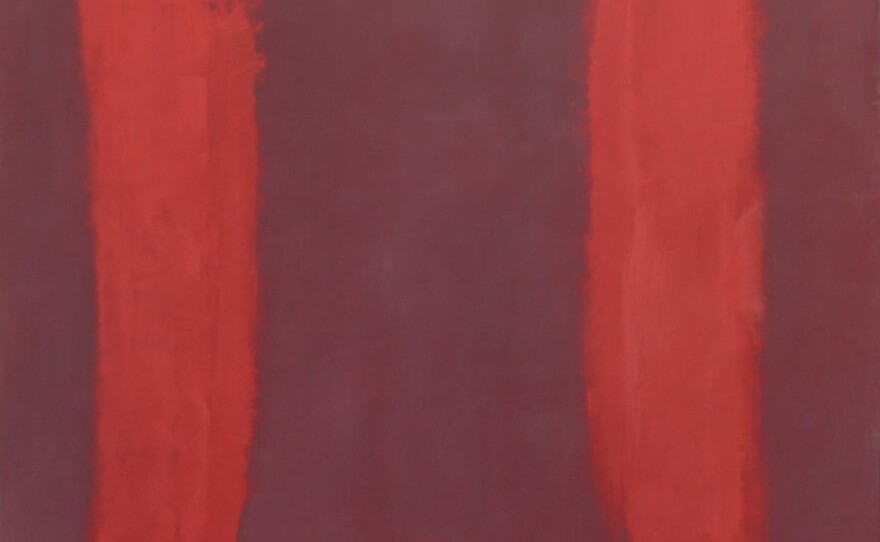 <em>Panel One (Harvard Mural Triptych)</em>, 1962, egg tempera and distemper on canvas.