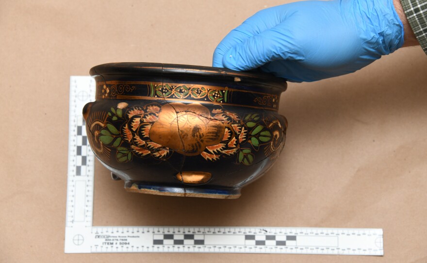 A bowl recovered by the FBI Boston Division.