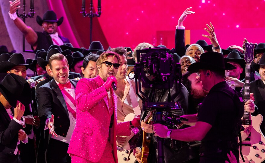 Ryan Gosling performs onstage during the live ABC telecast of the 96th Oscars® at the Dolby® Theatre at Ovation Hollywood on Sunday, March 10, 2024.