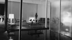 Julius Shulman's photograph of Case Study Triad “House B," taken in 1961. San Diego.  Architect: Killingsworth, Brady & Smith