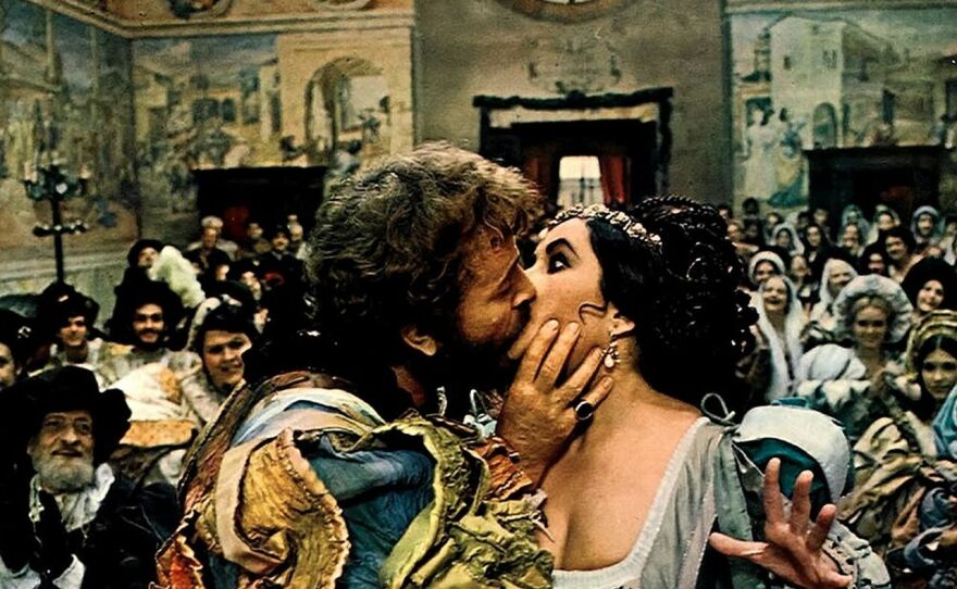 Richard Burton and Elizabeth Taylor tackled the roles of Petruchio and Kate with gusto in the 1967 Franco Zeffirelli version of "The Taming of the Shrew."