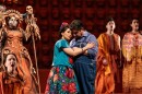 Mezzo-soprano Guadalupe Paz is Frida Kahlo and baritone Alfredo Daza is Diego Rivera in the world premiere of "El último sueño de Frida y Diego" ("The Last Dream of Frida and Diego") by composer Gabriela Lena Frank and librettist Nilo Cruz.