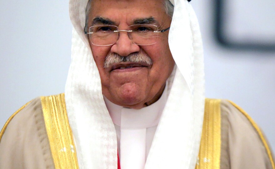 Saudi Arabia's oil minister, Ali Al-Naimi, shown in Kuwait last month, has played down the drop in oil prices. The country continues to pump oil at high levels, saying it wants to preserve its market share. But this has also contributed to a 25 percent drop in oil prices since June.