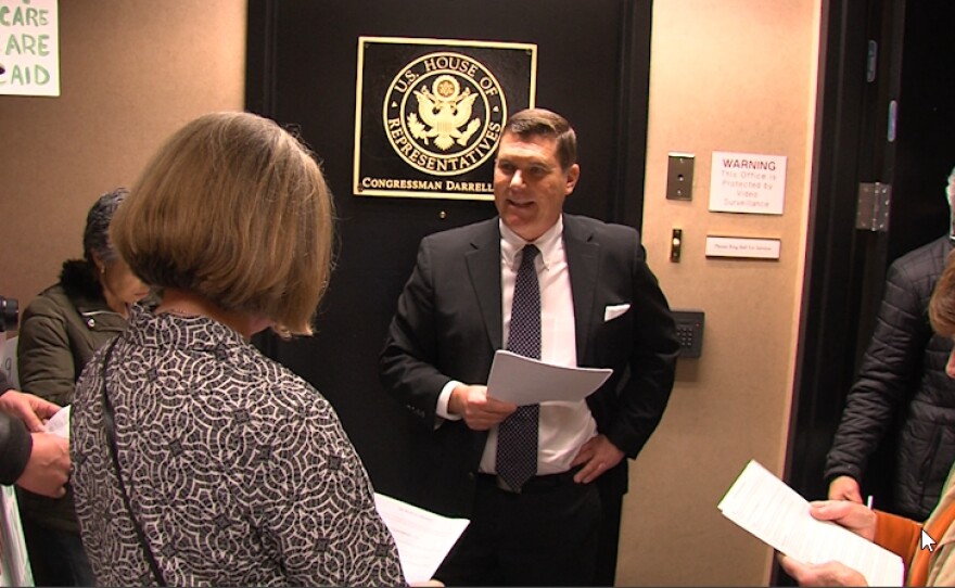 Bill Christiansen, Issa's district director, is shown outside his Vista office, Jan. 12, 2017.