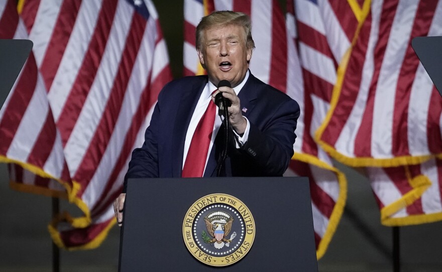 President Trump — pictured at a rally in Newport News, Va., on Friday — is set to announce his nominee to the Supreme Court on Saturday.