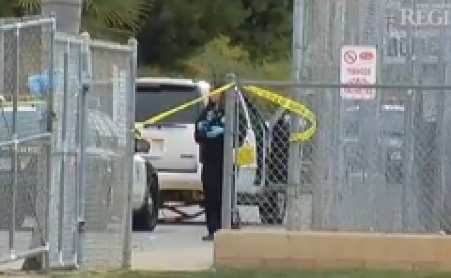 Crime scene at San Clemente High School