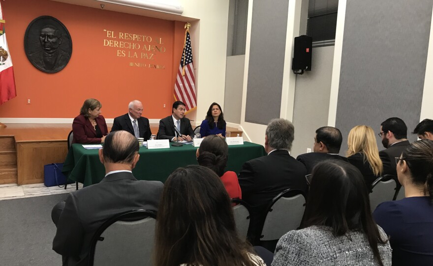 San Diego and Baja California leaders meet with Mexico's Ambassador to the U.S., Oct. 2, 2018.