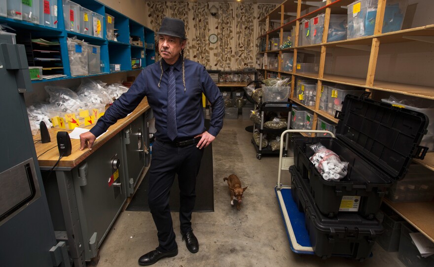 Steve DeAngelo (shown here in 2014) is co-founder and executive director of Harborside Health Center in Oakland, the country's largest medical marijuana dispensary.