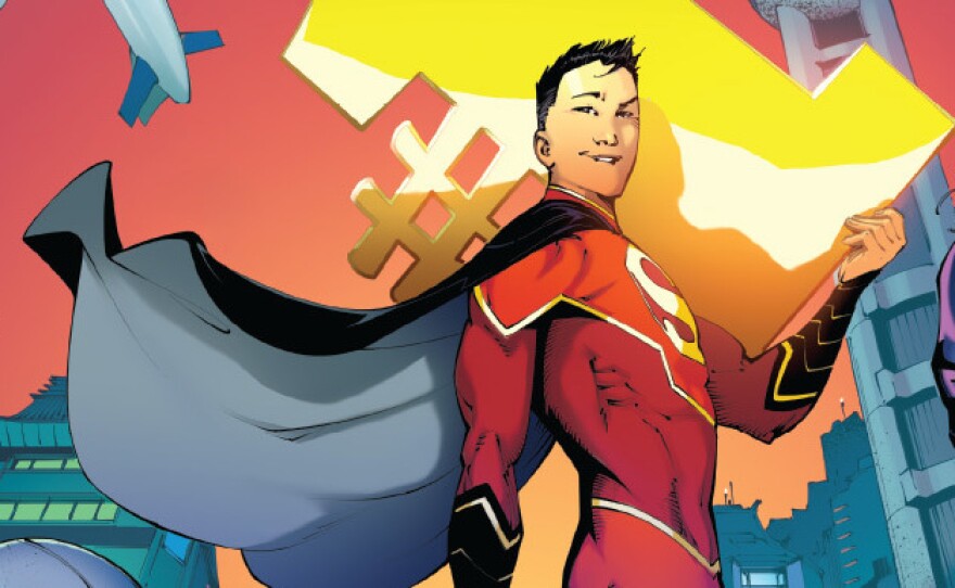 Kong Kenan, who's Chinese, takes up the mantle of Superman in New Super-Man #1, written by Gene Yang.