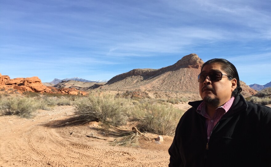 William Anderson, a former chairman of the Moapa Band of Paiutes tribe, is leading an effort to get the remote Gold Butte area permanently protected. Parts of the land are considered sacred by local tribes.