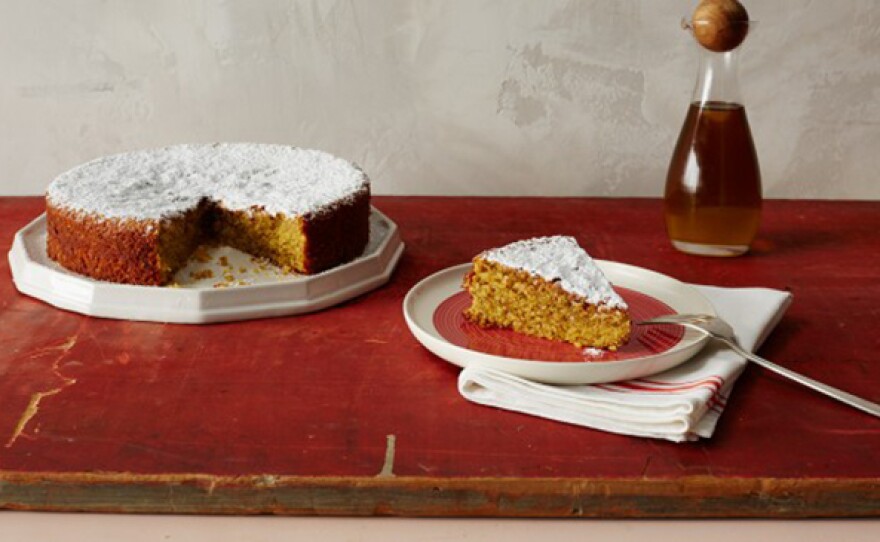 Italian-inspired lemon-cornmeal cake is naturally gluten-free.