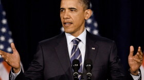 President Barack Obama speaks about fiscal policy at George Washington University on April 12, 2011 in Washington, DC.
