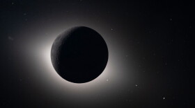 In this photo provided by NASA and captured by the Artemis II crew from lunar orbit, the moon eclipses the sun on April 6, 2026.