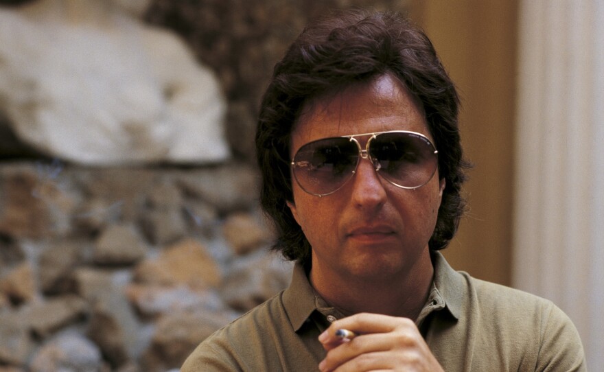 The director Michael Cimino in Italy during the '70s.