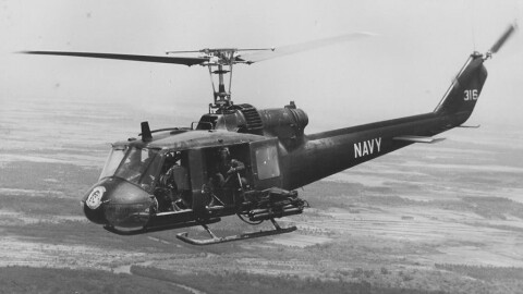 U.S. Navy Huey helicopter (undated photo)