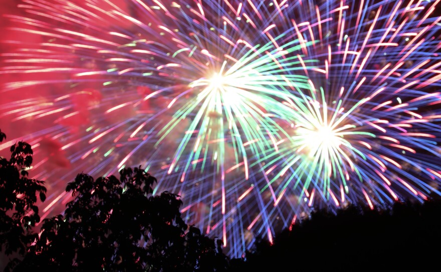 Fireworks are set off on the National Mall on Independence Day last year in Washington, D.C.