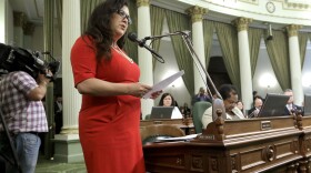 Assemblywoman Lorena Gonzalez, D-San Diego, at the Capitol in Sacramento, Calif., June 25, 2015.