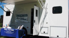San Diego County’s mobile HIV testing unit offers free testing and counseling. The RV sets up once a week in Balboa Park, and periodically in other locations throughout the county.