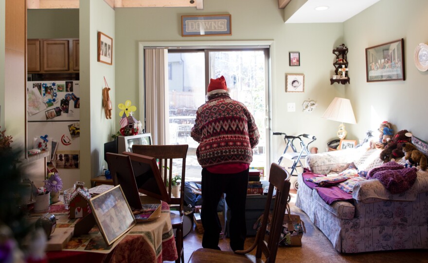 Mary and Terry Downs built an apartment onto their home for Helen seven years ago, so she could live there safely with Alzheimer's.