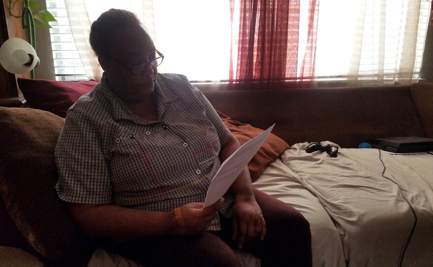 Ida Campbell sits in her Rolando area apartment, Feb. 4, 2019.