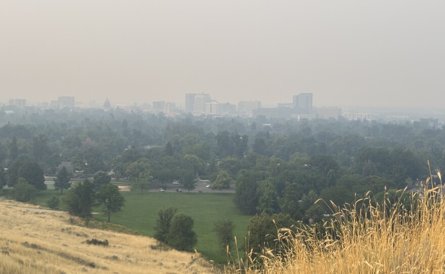 Dense smoke from the Oregon wildfires has prompted air quality advisories in nearby Boise, Idaho.