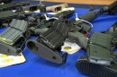 Firearms seized during an undercover operation dubbed "The Privately Made Firearm Crime Reduction Project." San Diego, Calif. May 31, 2023.