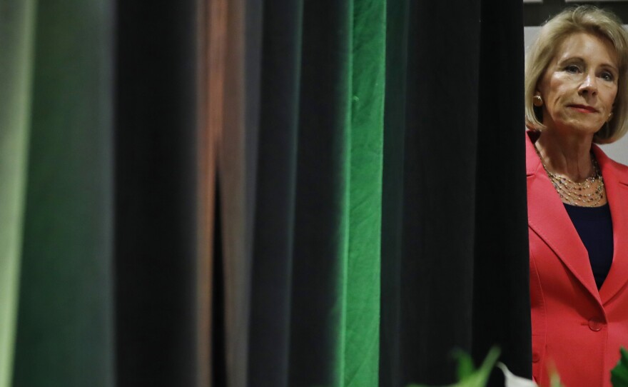 Education Secretary Betsy DeVos has faced lawsuits and opposition since her hotly debated confirmation in February.