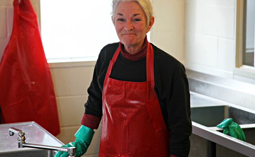 Troutdale Farm owner Merritt Van Landuyt doesn't use any growth hormones, synthetic chemicals or antibiotics in raising rainbow trout.