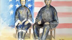 Watercolor painting by former San Diego City Councilman, Tom Hom. 