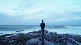 UCSD graduate student Clifford Kapono in Cornwall, England in November 2016. He is on a worldwide research trip to study microbes found on surfers' skin and in their guts.